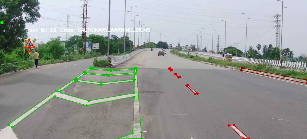 Diverging Chevron Marking